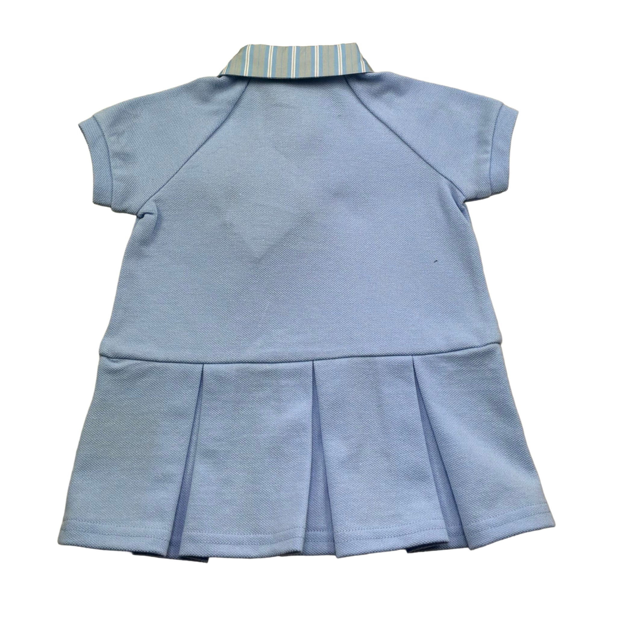Trussardi Abito Mezza Manica Tinta Unita con Colletto per Neonata TIP26123VE AZZURRO TRUSSARDI 