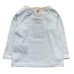 Trussardi Shirt Girocollo Tinta Unita con Logo per Neonata TIP26138TS BIANCO TRUSSARDI 