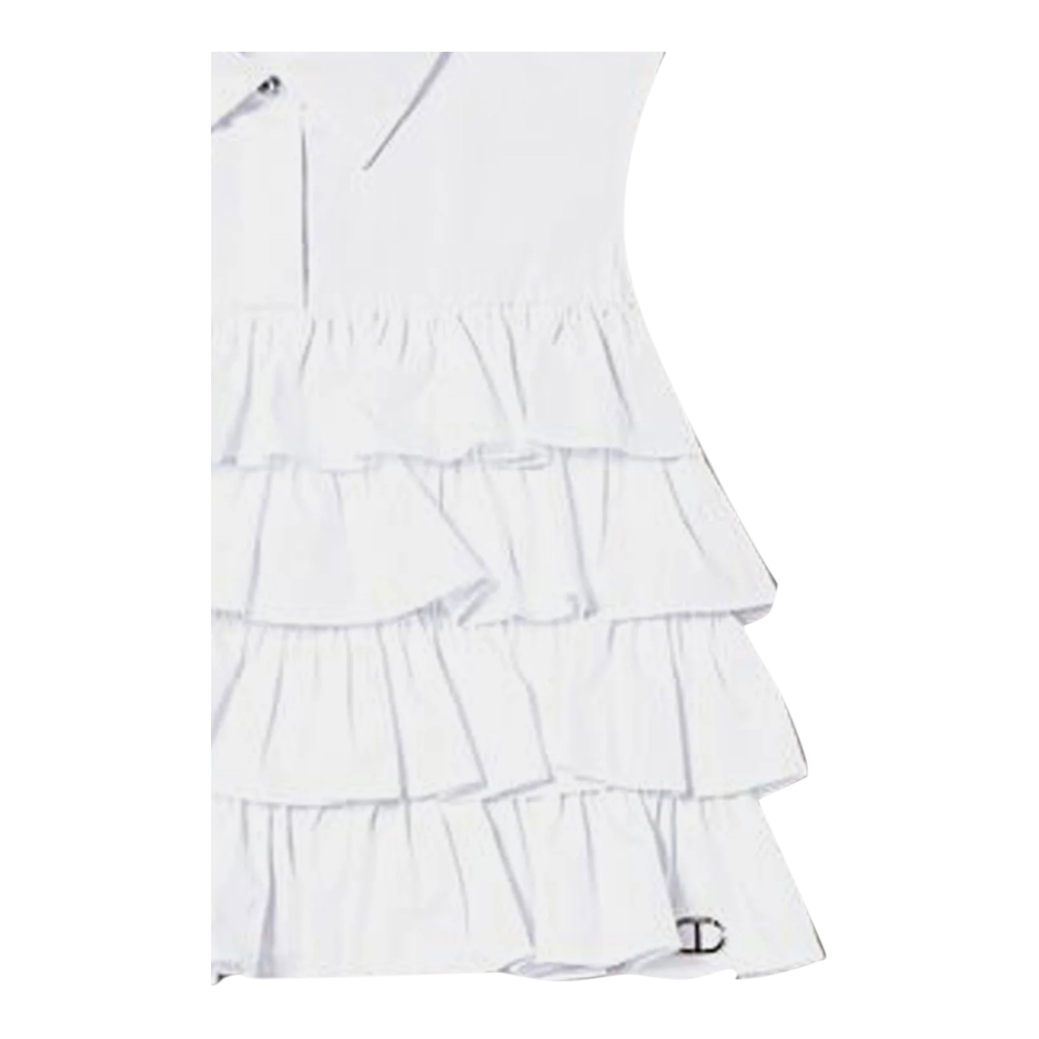 Twinset Camicia Giromanica Tinta Unita con Balze per Neonata 231GJ2042 BIANCO TWINSET 