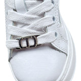 Twinset Sneaker Tinta Unita con Lacci per Neonata 242GCB020N BIANCO TWINSET 