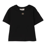 Twinset T-Shirt Girocollo Tinta Unita per Bambina 251GJ2481X NERO TWINSET 