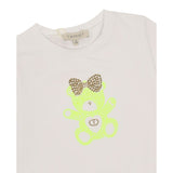 Twinset T-Shirt Tinta Unita con Stampa per Neonata 251GJ2488N BIANCO TWINSET 