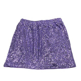 Twinset Gonna Tinta Unita con Paillettes per Bambina 251GJ2530 VIOLA TWINSET 