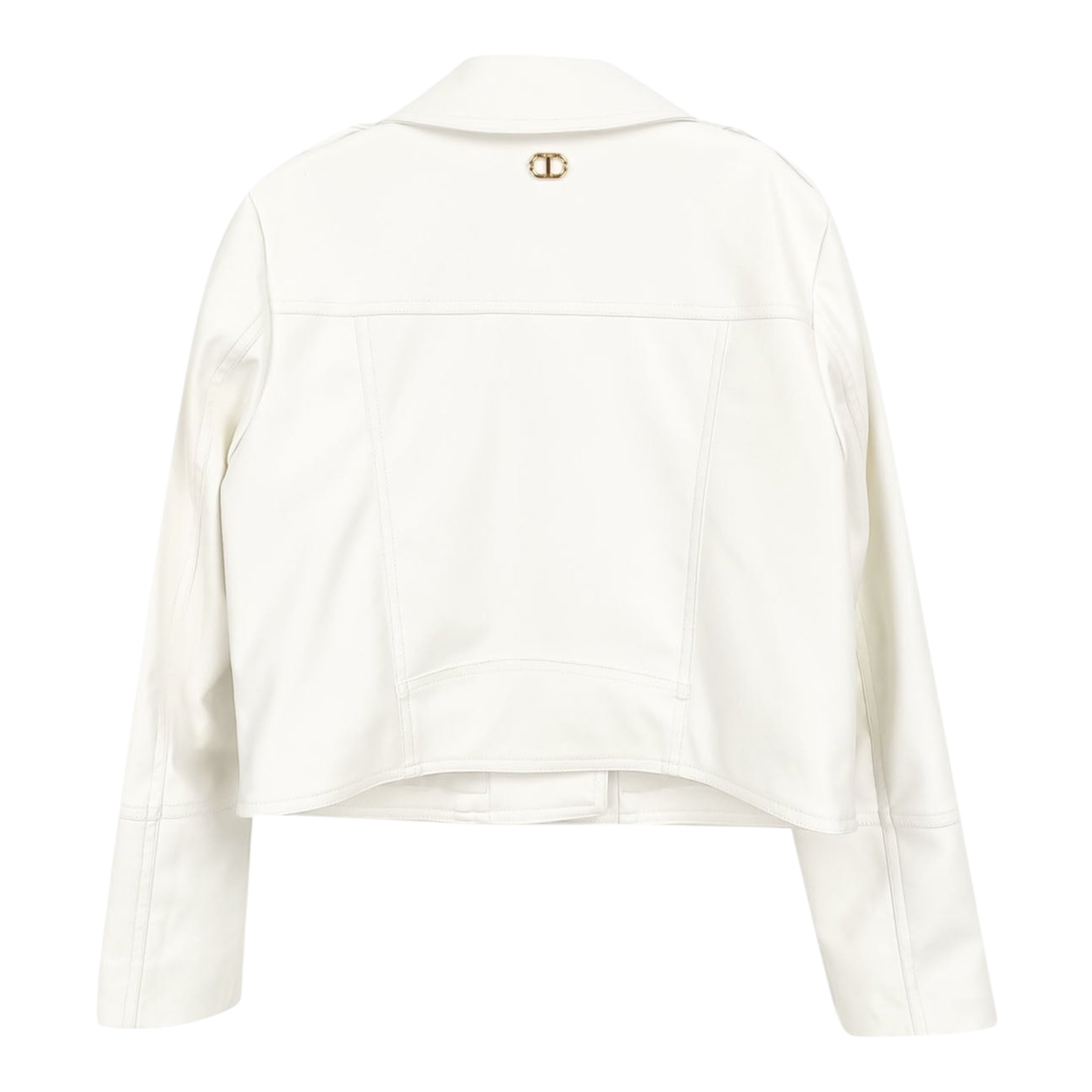 Twinset Giubbino In Ecopelle Tinta Unita con Zip per Bambina 251GJ2561X BIANCO TWINSET 