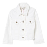 Twinset Giubbino In Denim Tinta Unita per Bambina 251GJ2612 BIANCO TWINSET 