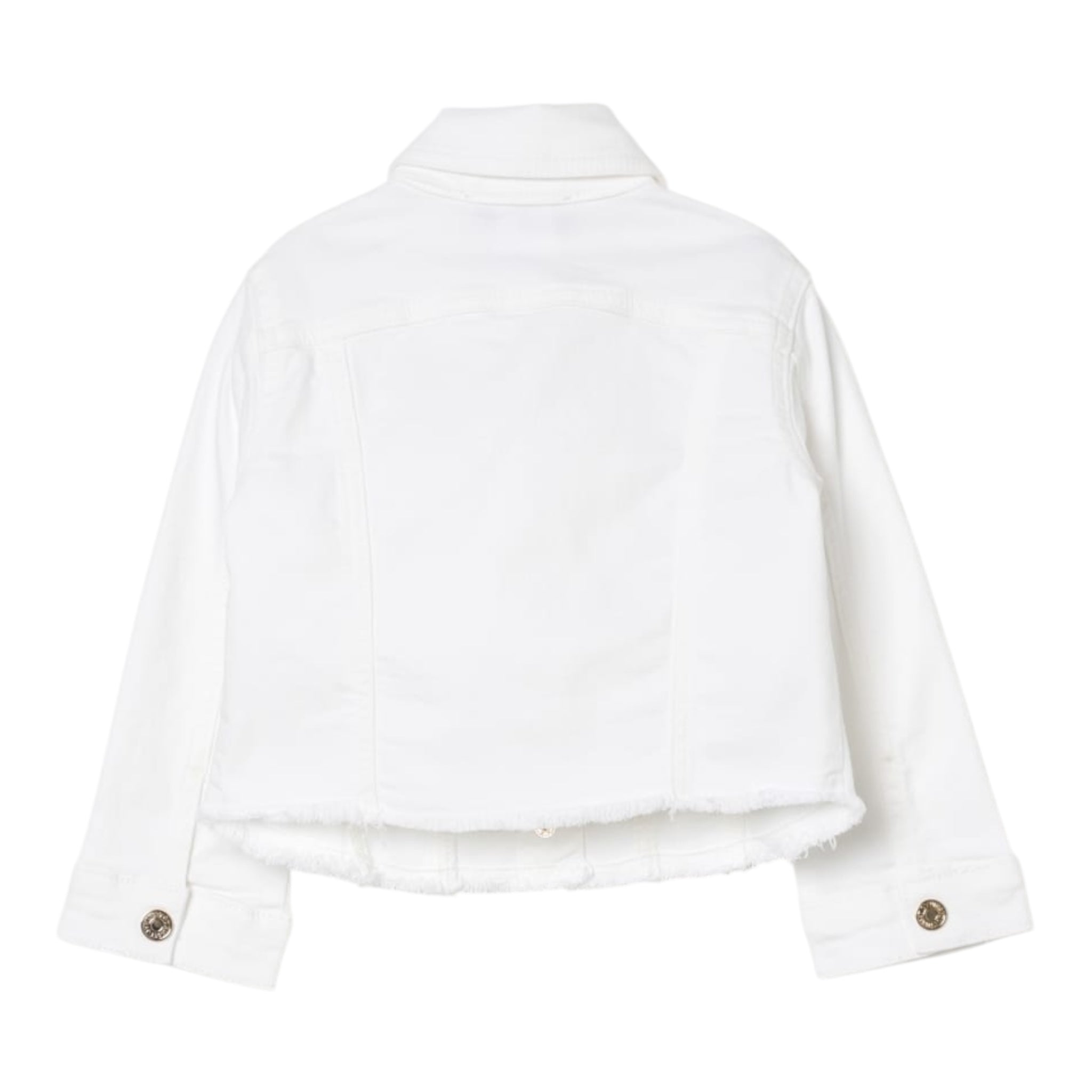 Twinset Giubbino In Denim Tinta Unita per Bambina 251GJ2612 BIANCO TWINSET 