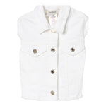 Twinset Giubbino In Denim Tinta Unita per Bambina 251GJ2612 BIANCO TWINSET 