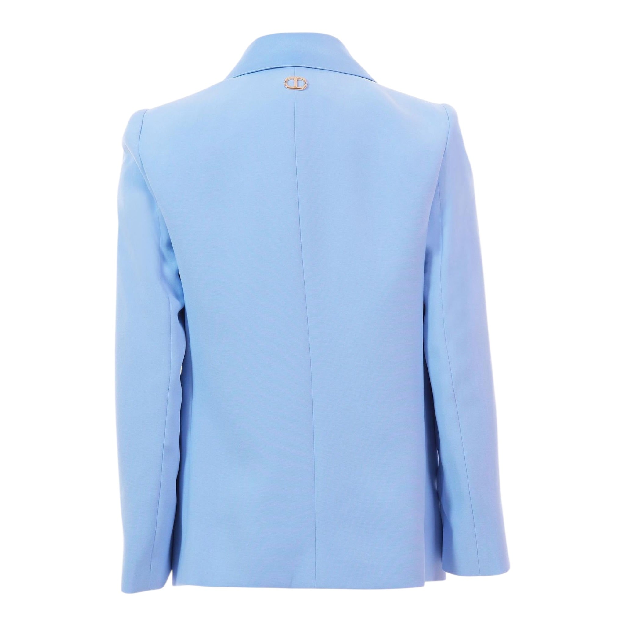 Twinset Giacca Tinta Unita con Bottoni per Bambina 251GJ2QNAX AZZURRO TWINSET 