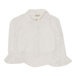 Twinset Set Camicia-Canotta Tinta Unita Traforata per Bambina 251GJ2QR0 BIANCO TWINSET 