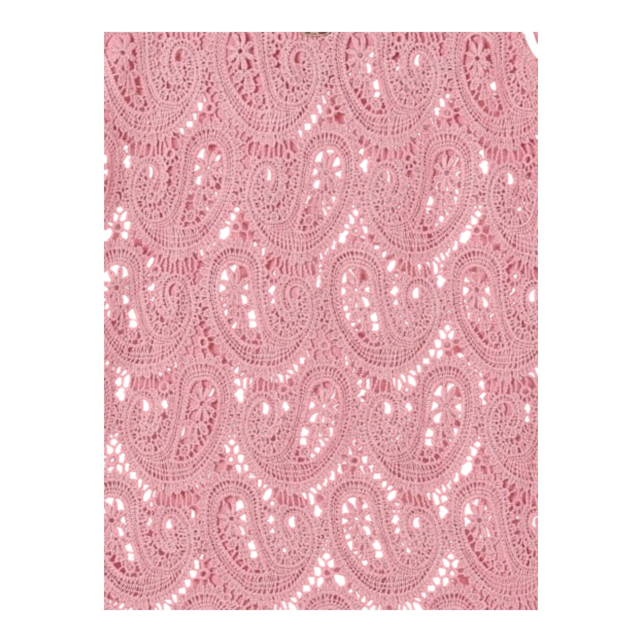 Twinset Abito Giromanica Tinta Unita Traforato per Bambina 251GJ2QR3 ROSA TWINSET 