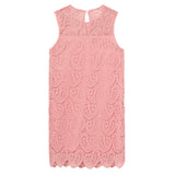 Twinset Abito Giromanica tinta unita Traforato Rosa per Bambina 251GJ2QR3X ROSA TWINSET 
