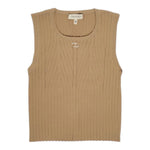 Twinset Canotta Tinta Unita con Logo per Bambina 251GJ3404 BEIGE TWINSET 