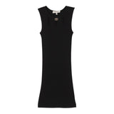 Twinset Abito Tinta Unita Giromanica In Maglia per Bambina 251GJ3410X NERO TWINSET 
