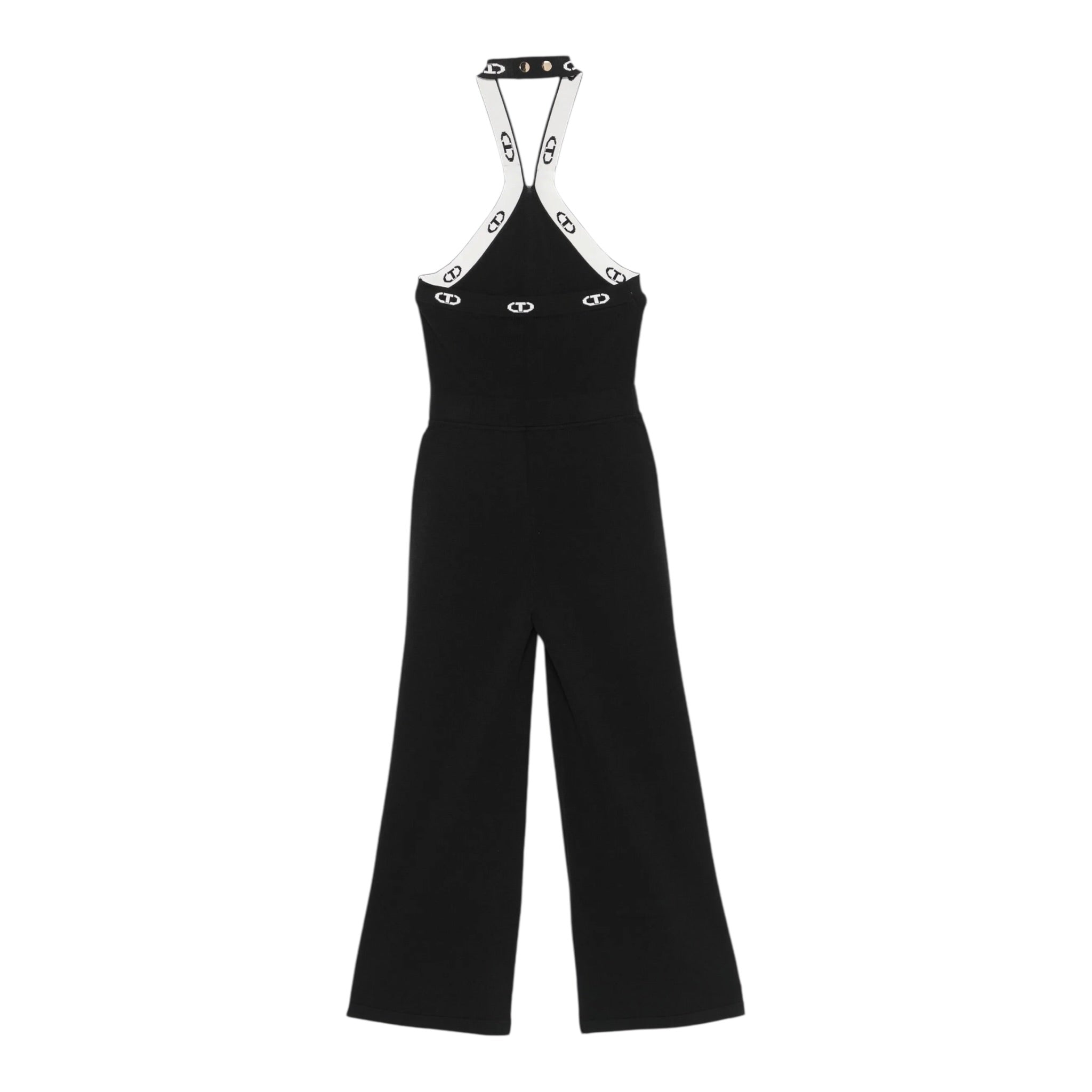 Twinset Tuta Intera Tinta Unita con Logo per Bambina 251GJ3QW1X NERO TWINSET 