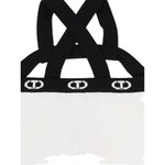 Twinset Top Bicolore con Logo per Bambina 251GJ3QW2 BIANCO/NERO TWINSET 