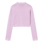 Twinset Cardigan Tinta Unita con Bottoni In Contrasto per Bambina 251GJ3QW4 LILLA TWINSET 