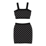 Twinset Completo 2 Pezzi Top-Gonna Tinta Unita per Bambina 251GJ3QX4X NERO TWINSET 