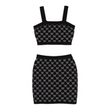 Twinset Completo 2 Pezzi Top-Gonna Tinta Unita per Bambina 251GJ3QX4X NERO TWINSET 