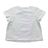Twinset T-Shirt Girocollo Tinta Unita con Stampa per Neonata GJ2488 BIANCO/GIALLO TWINSET 