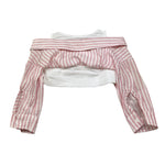 U+È Top Canotta-Camicia Bicolore per Neonata UE1781 BIANCO/ROSA U+è 