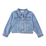 U+È Giubbino In Denim Tinta Unita per Neonata UEM0476 AZZURRO U+è 