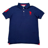 U.S. Polo Assn Polo Mezza Manica Tinta Unita con Logo per Bambino US41597 BLU U.S. POLO ASSN 