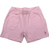 U.S. Polo Assn Short Tinta Unita con Logo per Bambina US41631 ROSA U.S. POLO ASSN 