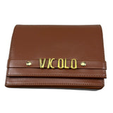 Vicolo Borsa Tinta Unita con Logo per Bambina 3145BP00196 MARRONE VICOLO 