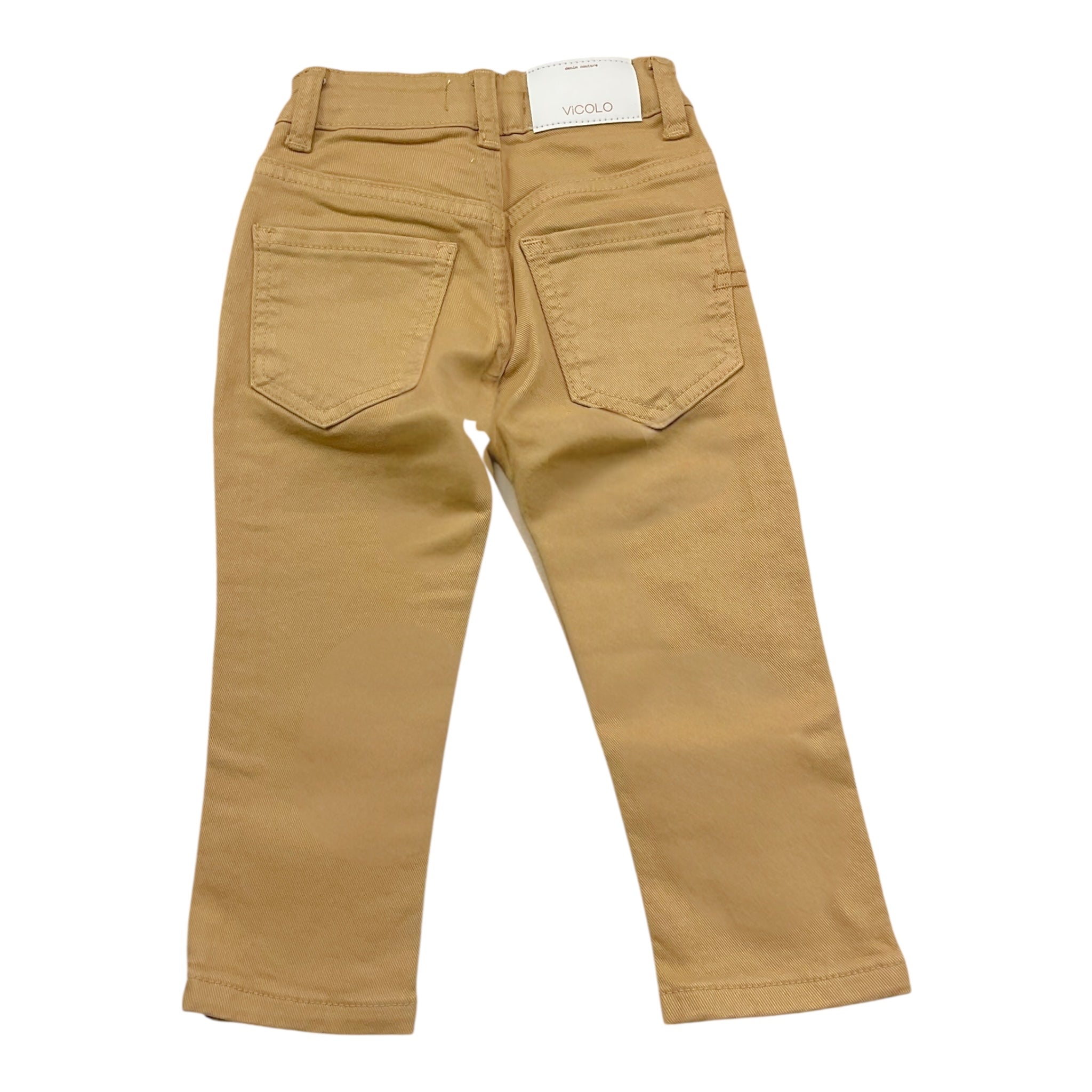 Vicolo Pantalone Tinta Unita con Girovita Regolabile per Neonata 3145D00023N BEIGE VICOLO 