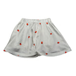 Vicolo Gonna Tinta Unita con Stampa Fragole per Bambina 3146G00354 BIANCO VICOLO 