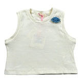 Vicolo Canotta Tinta Unita con Spille per Bambina 3146MY00041 PANNA VICOLO 