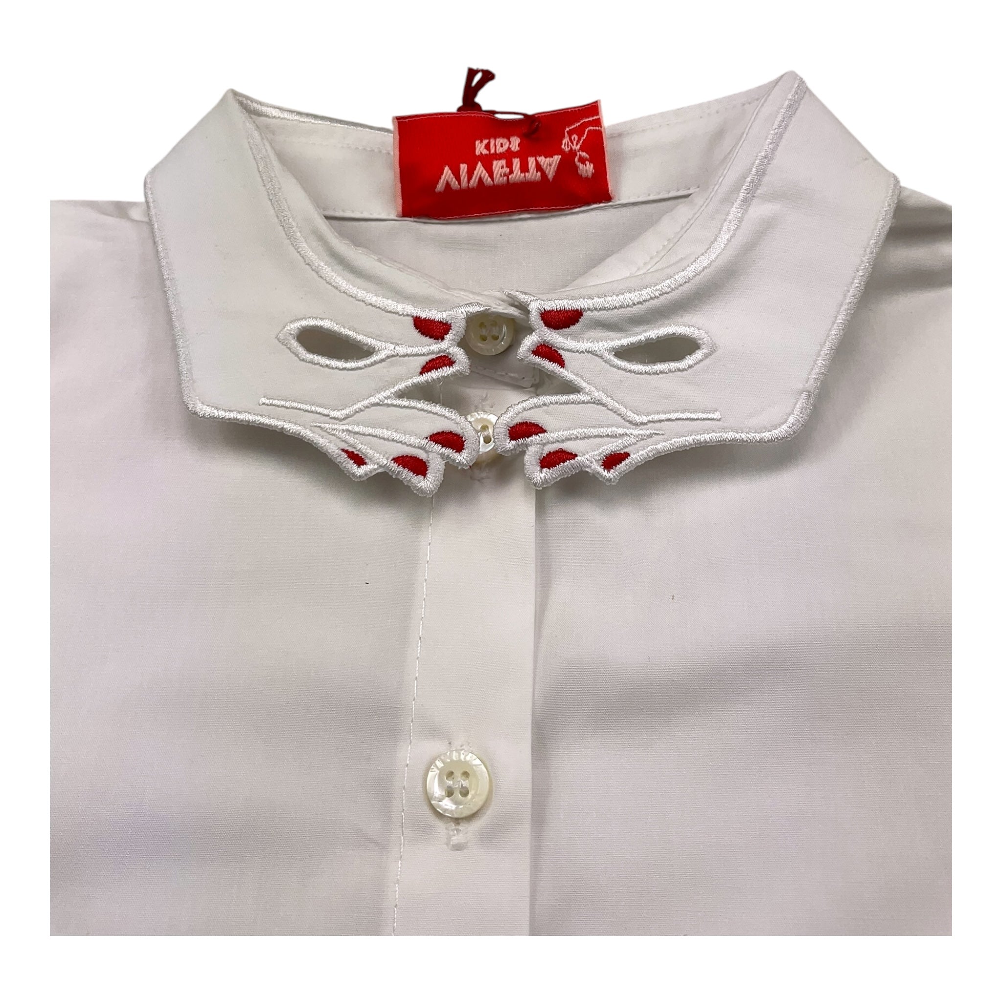 Vivetta Camicia Manica Lunga Tinta Unita per Bambina VE250648B BIANCO VIVETTA 