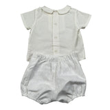 Paz Rodriguez Completo 2 Pezzi Camicia-Culote per Neonata 006151565 BIANCO PAZ RODRIGUEZ 