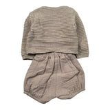 Wedoble Completo 3 Pezzi Camicia-Cardigan-Pagliaccetto per Neonato 006151906 BEIGE WEDOBLE 