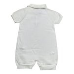 Wedoble Pagliaccetto Mezza Manica Tinta Unita per Neonato V2404305D BIANCO WEDOBLE 