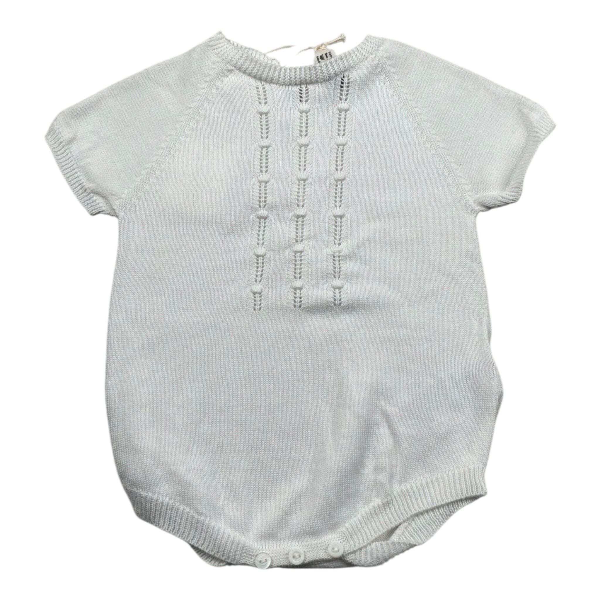 Wedoble Pagliaccetto Mezza Manica Tinta Unita per Neonato V2501305R BIANCO WEDOBLE 
