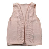 Wedoble Gilet Tinta Unita con Trafori per Neonata V2502309A ROSA WEDOBLE 