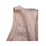 Wedoble Gilet Tinta Unita con Trafori per Neonata V2502309A ROSA WEDOBLE 