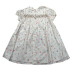 Wedoble Abito Mezza Manica Tinta Unita Stampa Floreale per Bambina V2502704A BIANCO WEDOBLE 