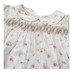 Wedoble Abito Mezza Manica Tinta Unita Stampa Floreale per Bambina V2502704A BIANCO WEDOBLE 
