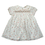 Wedoble Abito Mezza Manica Tinta Unita Stampa Floreale per Neonata V2502704AN BIANCO WEDOBLE 