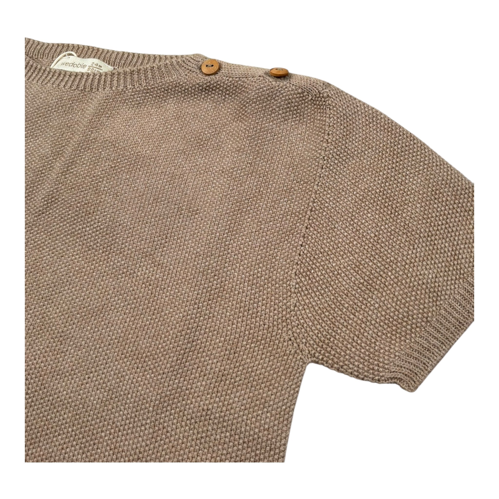 Wedoble T-Shirt Girocollo Tinta Unita per Neonato V2504302D BEIGE WEDOBLE 