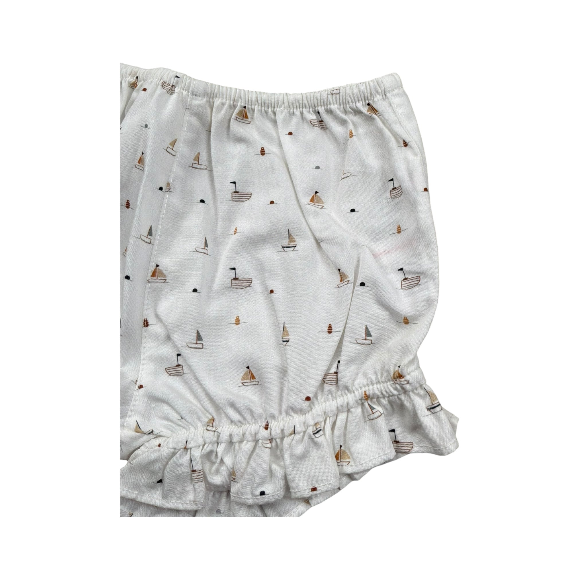 Wedoble Culotte Tinta Unita con Stampe per Neonata V2504721E BIANCO WEDOBLE 