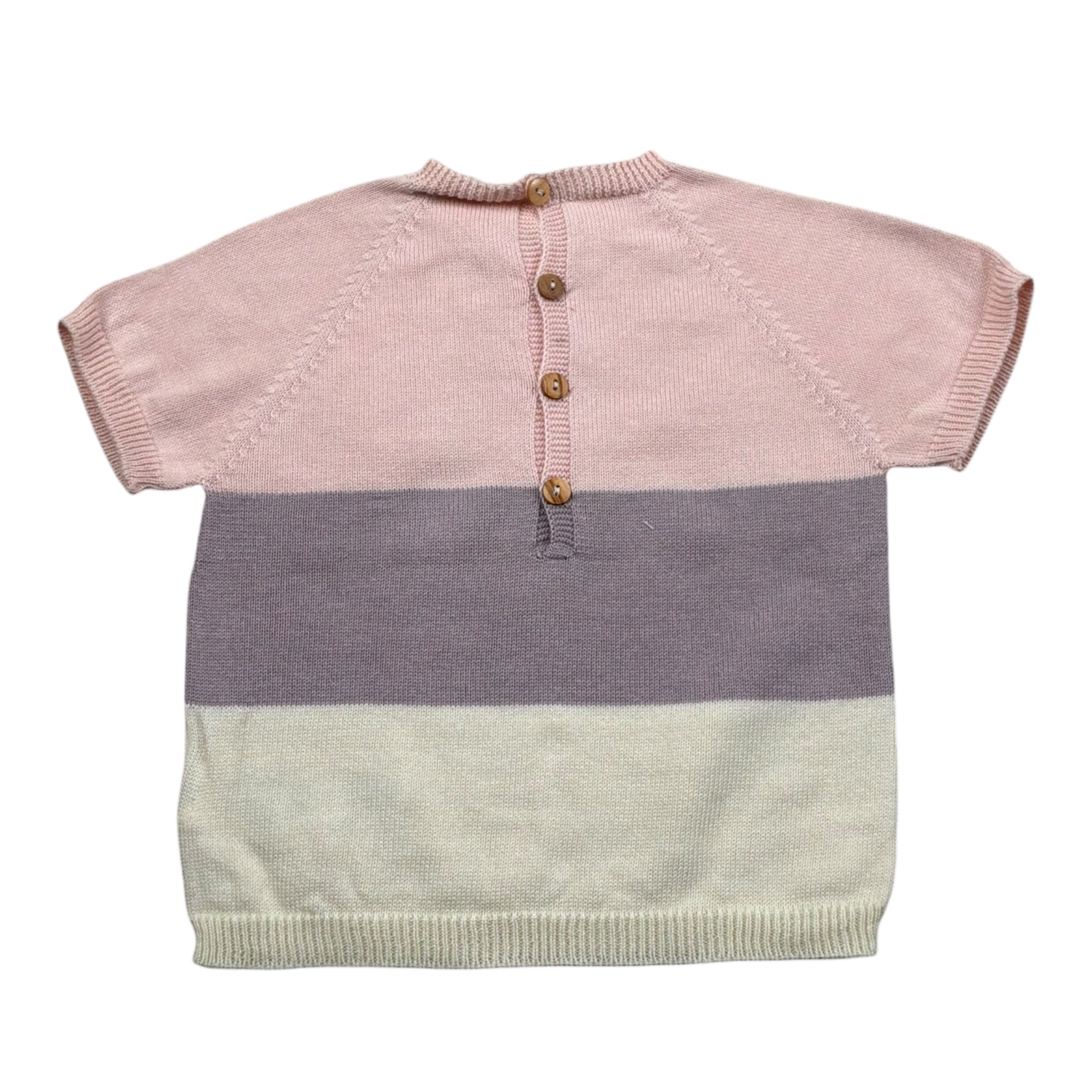 Wedoble T-Shirt Gircollo Tricolore per Neonata V2505302B MULTICOLOR WEDOBLE 