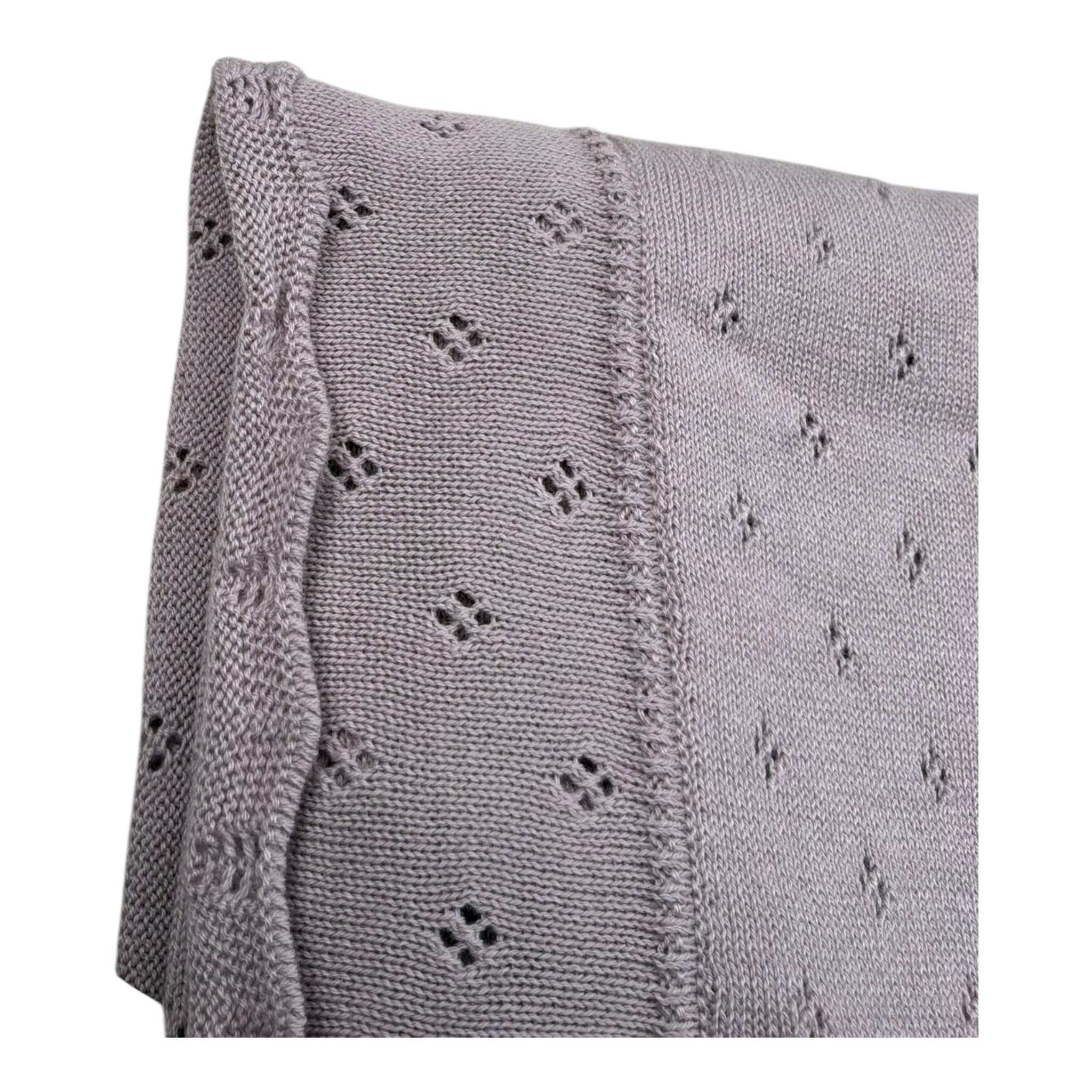 Wedoble Coperta Tinta Unita con Ricami per Neonata V2505306A LILLA WEDOBLE 