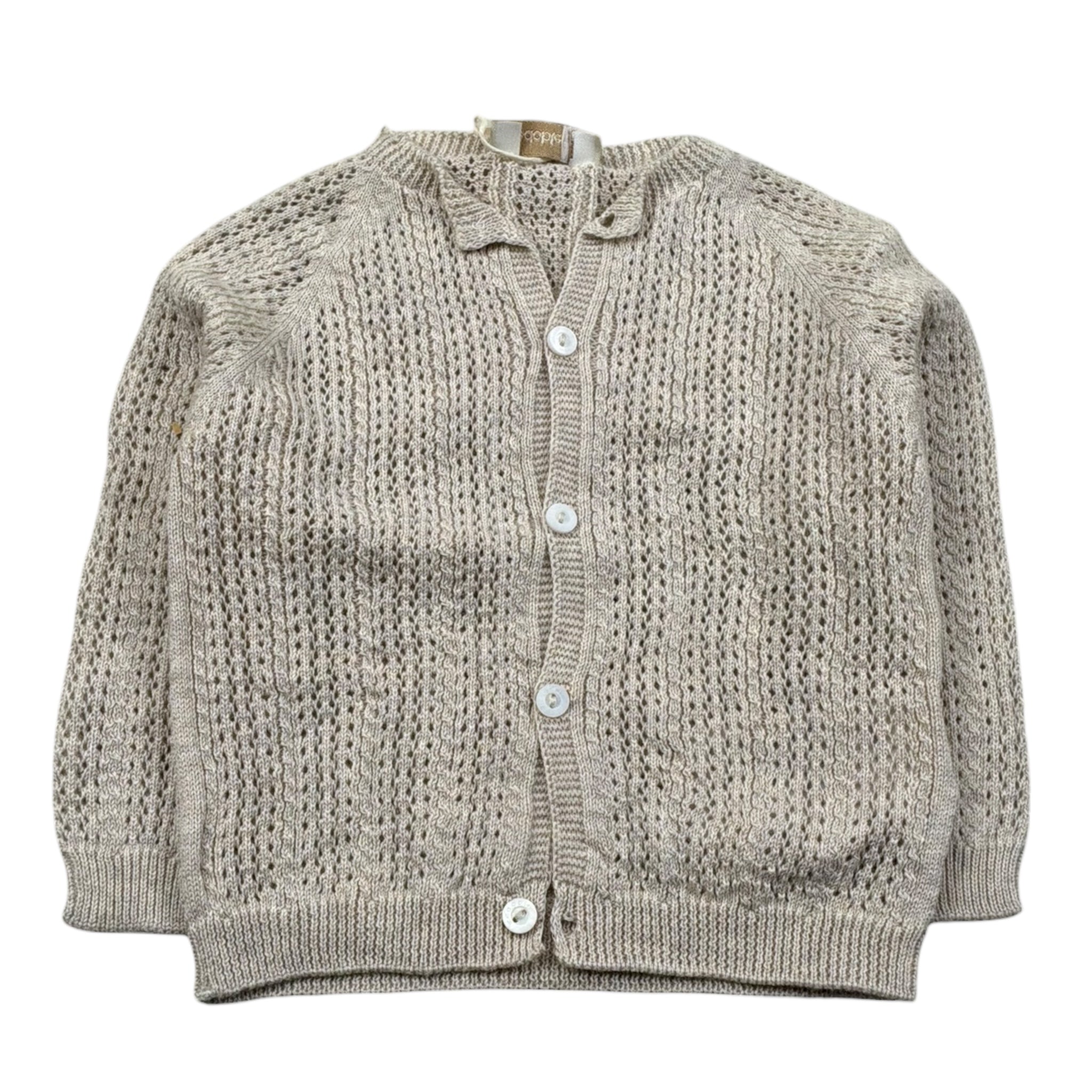 Wedoble Cardigan Tinta Unita con Trafori per Neonato V2506308AO BIEGE WEDOBLE 