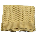 Wedoble Coperta Tinta Unita Traforato per Neonata V2507306A GIALLO WEDOBLE 