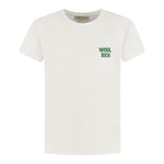 Woolrich T-Shirt Girocollo Tinta Unita con Logo per Bambino CFWKET0140MRUT PANNA WOOLRICH 