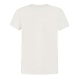 Woolrich T-Shirt Girocollo Tinta Unita con Logo per Bambino CFWKET0140MRUT PANNA WOOLRICH 