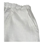 Xacus Pantalone Tinta Unita con Elastico In Vita per Bambina 85112 BIANCO XACUS 